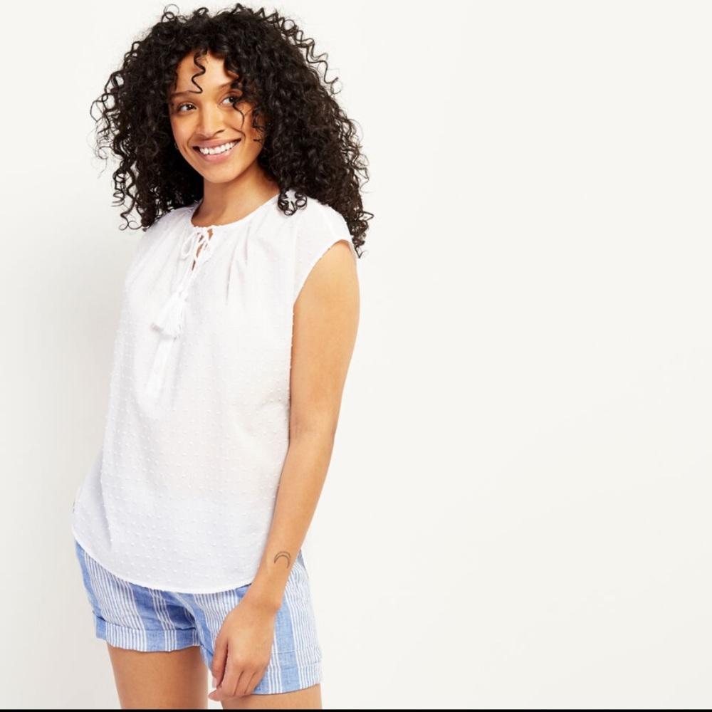 Roots white blouse BNWT